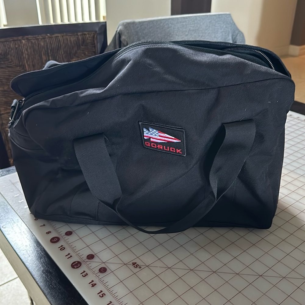 NWOT GORUCK Kit Bag black 32L with shoulder strap, never used
